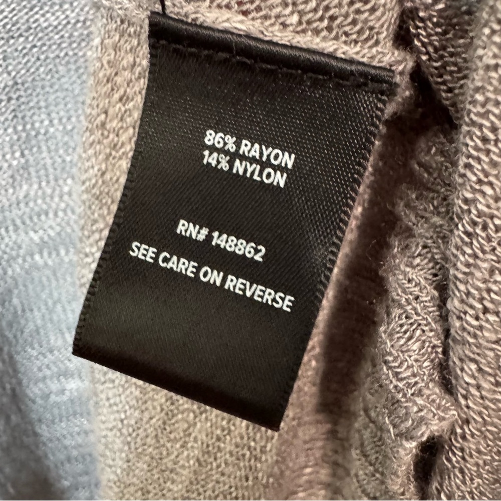 Torrid Slub Cardigan Drape Front Sweater in Gray. Size 1 (1X or 14/16) - Picture 10 of 14